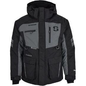 سترة Striker الرجالية المناخية 3 في 1 معزولة ومقاومة للماء لصيد الأسماك على الجليد مع تقنية التعويم Sureflote، مرحلة التضاريس، مقاس متوسط in Kuwait