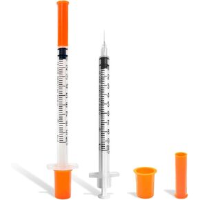 30 Pack U-100 1ml Syringes with Needle, 31G 5/16" 8mm 1cc Syringe, Disposable Individual Package in Kuwait