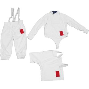 350NW Fencing Sport Uniform Suit,Fencing Pants Jacket Vest Set for Kids (42) in Kuwait