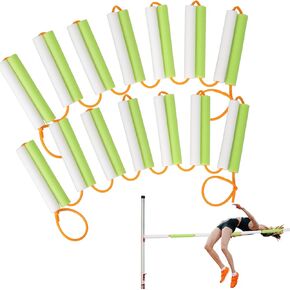 2Pack Elastic Krossband Crossbar,13Ft High Jump Training Equipment,Foldable Gymnastics Bar,Long High Jumping Bungee Elastic Crossbar,Pole Vault Training Jump Bands for High Jump Practice in Kuwait