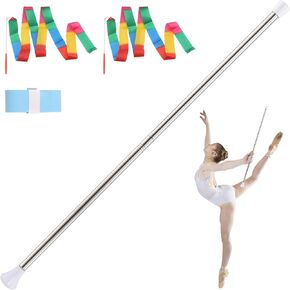 29 inch Twirling Baton,Baton Twirling for Teen and Kids Stainless Steel Material with 2 Dance Ribbons & Anti-Slip Strip Batons for Beginner in Kuwait