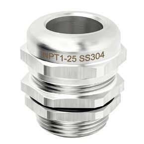 1 قطعة 1 "NPT وصلة كابل من الفولاذ المقاوم للصدأ ، غدة كابل معدنية مقاومة للماء ، حماة غدة كابل قابلة للتعديل 18-25 مللي متر in Kuwait