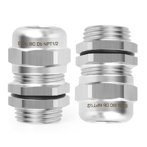 2 قطعة 1/2 "NPT وصلة كابل من الفولاذ المقاوم للصدأ ، غدة كابل معدنية مقاومة للماء ، حماة غدة كابل قابلة للتعديل 8-12 مللي متر in Kuwait