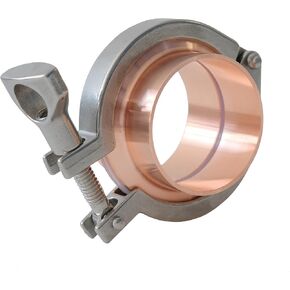 طقم حلقات لحام نحاسية ثلاثية المشبك/ثلاثية البرسيم مقاس 2 بوصة مع مشبك وحشيات in Kuwait