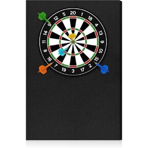 2 Pack Dart Board Backing Wall Protectors, 36 x 11.8 x 0.43 Inch Large Felt Wall Tiles Dart Board Wall Surround Protector, Black Dartboard Alternative Dart Accessories for Office, Home in Kuwait