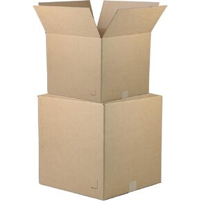 The Boxery Moving Boxes Medium 18" x 14" x 12" Corrugated Moving Boxes – 6 Pack | Durable, Recyclable, Flat-Shipped Cartons for Moving & Storage in Kuwait