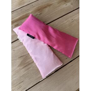 Weighted Lavender Eye Pillow for Yoga, Travel – Sateen Cotton Cover, Flax Seed Filling, Natural Lavender, Hot & Cold Use in Saudi Arabia