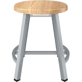 مقعد بيمبرلي رو مقاس 18 بوصة، مقعد من خشب الصنوبر الصلب، إطار فولاذي رمادي مقاس 14 مع قاعدة منحنية، انزلاقات قبة صناعية، لحامات كاملة، سعة متينة تبلغ 300 رطل، ارتفاع قابل للتعديل، مساحة صنع أو غرفة علمية in Kuwait