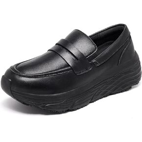 أحذية عمل غير قابلة للانزلاق للنساء مطبخ مطعم الشيف مقاوم للماء بدون كعب مقاوم للانزلاق خدمة الطعام ممرضة أحذية رياضية سهلة الارتداء مريحة مكتنزة بيني موضة فستان كاجوال الأحذية in Kuwait