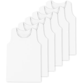 6 قطع من قمصان الفتيات بدون أكمام للفتيات، قمصان داخلية قطنية ناعمة للأطفال بدون أكمام، قمصان رقص للباليه (2T-16Y) in Kuwait