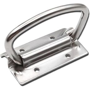 Handle 304 Stainless Steel/201/Iron Cabinet Case Tool Box Handle Folding Handles Drawer Pull Furniture Toolbox Storage Box Handles(304) in Saudi Arabia