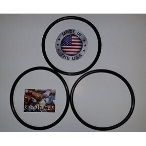 حزام محرك بديل Rock Tumbler من العلامة التجارية RTumbler، 3 عبوات متوافقة مع أكواب Thumler's Tumbler A-R1، A-R2، A-R6، A-R12، موديل B in Kuwait