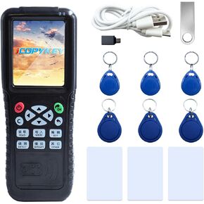 X100 RFID Reader Writer (RFID Copier Multi-Frequency Smart Card Reader ID IC Elevator Card RFID Writer for Access Control System with 125khz T5577 Key Fobs/Cards and 13.56mhz IC Key Tags) in Kuwait