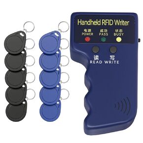 Handheld ID Copier 125khz RFID Reader Writer Duplicator Handheld RFID Copiers Used for T5577 or EM4305 + 10 pcs Blank T5577 Keyfobs in Kuwait