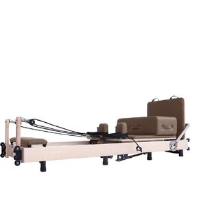 Pilates Reformer Bed,Quick-Assembly Studio Grade Pilates Machine for Gym and Home,Maple Wood Pilates Equipment with Reformer Accessories in Kuwait