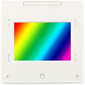 Transmission Diffraction Grating Spectrophotometer with 50 100 300 600 Lines PET Optical Sheet for Teaching Demonstration and Spectroscopy Experiments 50x50mm Frame Size(100 lines) in Kuwait