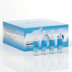 Preservative Free Saline Solution for Scleral, Soft & Rigid Gas Permeable Contact Lenses, for Lens Rinsing & Insertion Only, Single-Use, Travel Size 5mL (Pack of 100) in Saudi Arabia