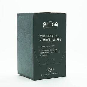 Wildland Poison Oak & Poison Ivy Prevention Wipes | Prevent Rash and Itch Before it Starts | Extremely Effective Urushiol Removal Formula | Lightweight, Individually Wrapped (Box of 12) in Kuwait