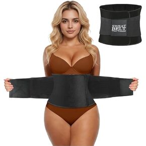 مدرب الخصر من موريكو للنساء - مشذب الخصر وحزام العرق مقاس 9.75 بوصة لفقدان الوزن والتمرين والتعافي بعد الولادة وتشكيل الجسم in Kuwait