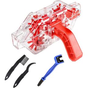 DKE&YMQ Bike Chain Cleaner Kit - Transparent bicycle chain cleaner with large and small brush tool, Deep clean chain machine for mountain and road bikes in Kuwait