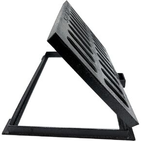 شبكة وإطار تصريف من الحديد الزهر مقاس 10 × 10 بوصة، غطاء قناة درب شديد التحمل من الفئة B بوزن 28100 رطل، شبكة صرف خندق خارجية مع قاعدة، غطاء مجاري معدني مربع للمرآب (صحيح 9.8 بوصة ISL) in Kuwait