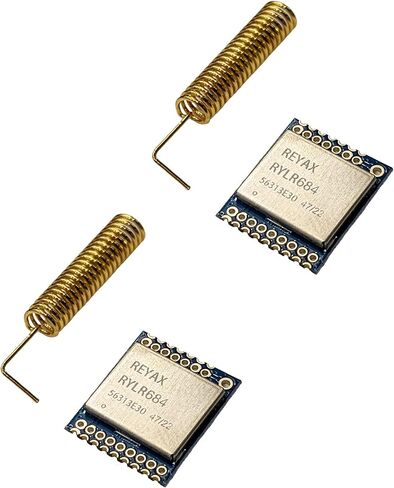 RYLR684 2 قطعة 490 ميجا هرتز 470 ميجا هرتز 433 ميجا هرتز 426 ميجا هرتز 418 ميجا هرتز 22dBm LoRa (G) FSK طويلة المدى RF وحدة لاسلكية تشمل هوائي واجهة SPI Semtech LLCC68 in Kuwait