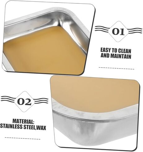 2pcs Anatomy Tray Dissecting Tray Stainless Steel Lab Metal Stainless Small Medical Instrument Metal Lab Laboratory Instruments Dissecting Plate Khaki Wax in Saudi Arabia