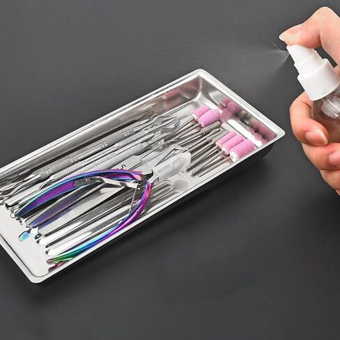 Medical Tray Stainless Steel Tray Multi-purpose Beauty Salon Manicure Medical Instrument Lab Instrument Supplies for Hospital Tattoo Lab Home Organizer in Saudi Arabia