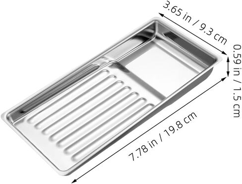 Medical Tray Stainless Steel Tray Multi-purpose Beauty Salon Manicure Medical Instrument Lab Instrument Supplies for Hospital Tattoo Lab Home Organizer in Saudi Arabia