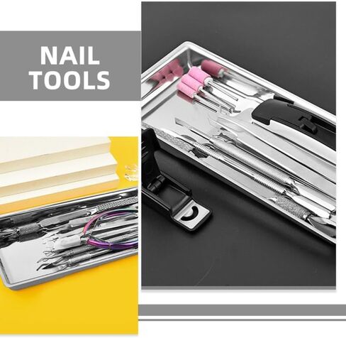 Medical Tray Stainless Steel Tray Multi-purpose Beauty Salon Manicure Medical Instrument Lab Instrument Supplies for Hospital Tattoo Lab Home Organizer in Saudi Arabia