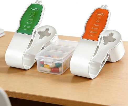 Portable Pill Popper Tool, Personal Pill Organizers Pill Taker Pill Blister Pack Opener Tool Tablets Assistance Tool for The Elderly, Disabled, Individuals with Weak Senior Arthritis Hands (2PCS) in Kuwait