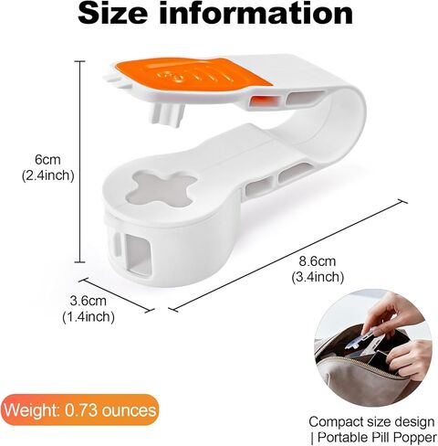 Portable Pill Popper Tool, Personal Pill Organizers Pill Taker Pill Blister Pack Opener Tool Tablets Assistance Tool for The Elderly, Disabled, Individuals with Weak Senior Arthritis Hands (2PCS) in Kuwait