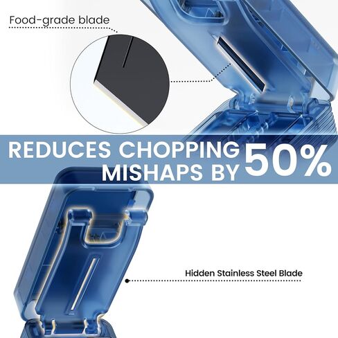 Pill Cutter - 1/2 Pill Splitter for Small Tiny Large Pills with Sealed Storage for Cutting Tablets Vitamins Medication, Portable Travel-Size for Seniors Pets (Blue) in Saudi Arabia