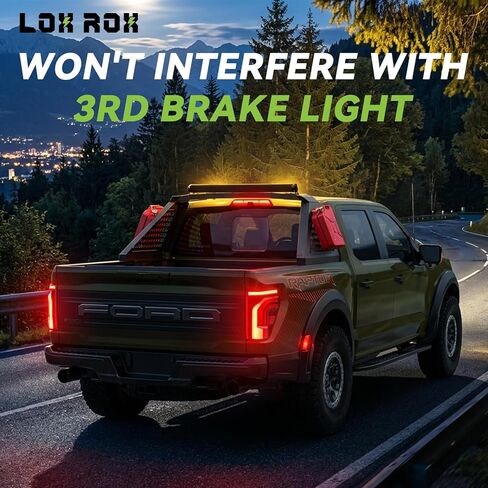 Sport Roll Bar متوافق مع Ford Maverick 2022 2023 2024 2025 | التثبيت السريع لا حفر مطلوب | جبل الضوء | (شبكة سوداء) in Kuwait