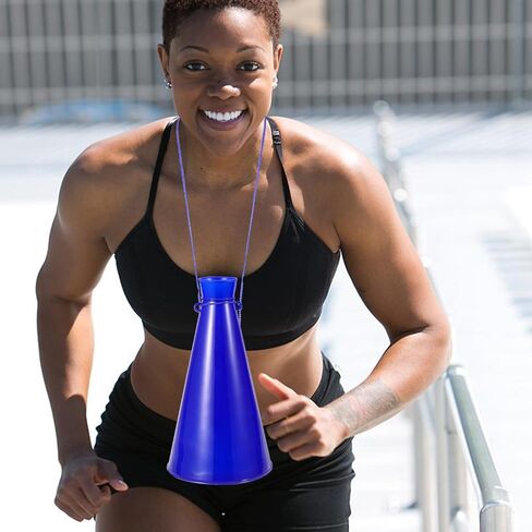 Cheer Megaphone, Plastic Blue Megaphone Noise Maker Horn for Sports Cheers, Party Favor Prop for Soccer Matches Sports Games Outdoor Activities Cheerleading in Saudi Arabia