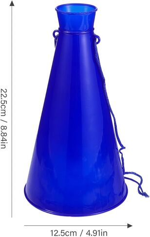 Cheer Megaphone, Plastic Blue Megaphone Noise Maker Horn for Sports Cheers, Party Favor Prop for Soccer Matches Sports Games Outdoor Activities Cheerleading in Saudi Arabia