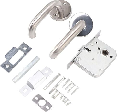 Handle Locks, Stainless Steel Safety Passageway Door Handle Lock, Stainless Steel Aisle Handle Lock Set for Fire Emergency Exit Corridor Home Warehouse in Saudi Arabia