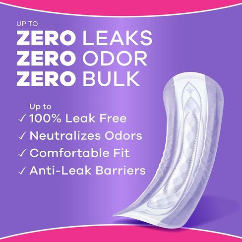 Always Discreet Adult Incontinence Pads for Women, Moderate Absorbency, Regular Length, Postpartum Pads, Up to 100% Bladder Leak Protection, 28 Count in Kuwait