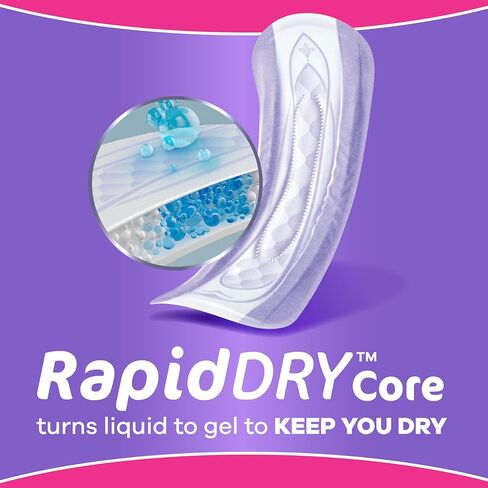 Always Discreet Adult Incontinence Pads for Women, Moderate Absorbency, Regular Length, Postpartum Pads, Up to 100% Bladder Leak Protection, 28 Count in Kuwait