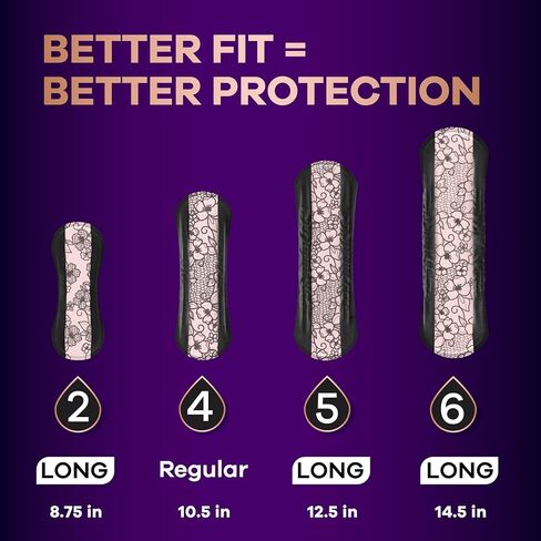 Always Discreet Boutique Adult Incontinence Bladder Leak Pads for Women, Moderate Absorbency, Regular Length, Up to 100% Bladder Leak Protection, 48 Count in Kuwait