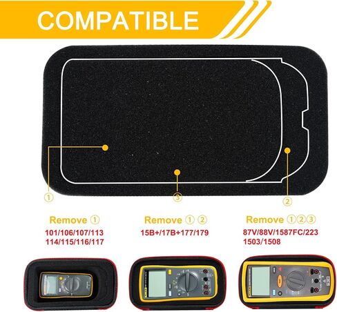 Hard Carrying Case for Most Digital Multimeter, Protective Carrying Storage Bag for Digital LCR Meter,Moisture Meters,Inflator in Kuwait