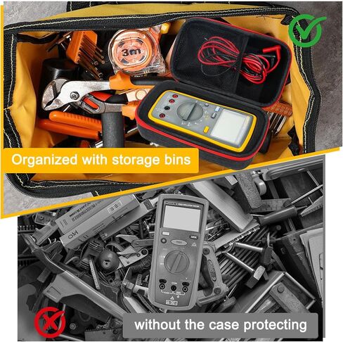 Hard Carrying Case for Most Digital Multimeter, Protective Carrying Storage Bag for Digital LCR Meter,Moisture Meters,Inflator in Kuwait