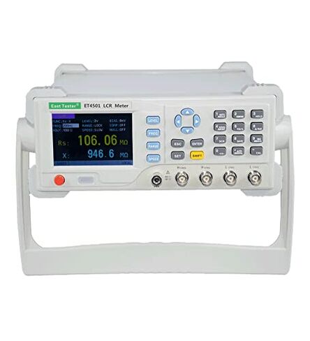 ET4501 LCR Meter Capacitance Meter 10-10KHz (1Hz Step). 5 -Digit Display for L/C/R/Z etc. Wide Range: L (0.001µH - 9999H), C (0.001pF - 99.999mF), R (0.0001Ω - 99.99MΩ). Accuracy 0.1% in Kuwait