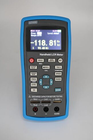 Handheld LCR/ESR Meter, Electrolytic Capacitor Tester with 100kHz, 0.3% Accuracy, 6 Frequencies, TFT Display, Type-C Interface, SCPI Compatible ET430 in Saudi Arabia