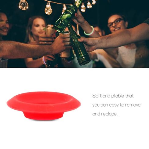 استبدال حشية الزجاجة، استبدال الزجاجة، حشية السيليكون، 25 قطعة من حشوات مطاط السيليكون، حشوات سيليكون حمراء لأختام زجاجات البيرة المنزلية المتأرجحة in Kuwait
