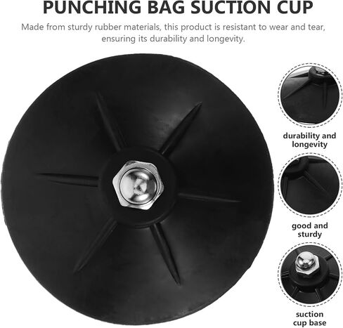 Ciieeo 6pcs Rubber Sandbag Suction Cups Base for Boxing Bag Replacement Stable Heavy-Duty Floor Anchors Accessories for Freestanding Punching Bag Training in Saudi Arabia