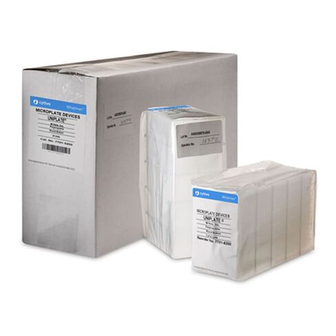 Cytiva 7701-1651 UNIPLATE Square Well Flat Bottom Collection and Analysis Microplate, 96-Well, 650 µL, Polystyrene (Pack of 50) in Saudi Arabia