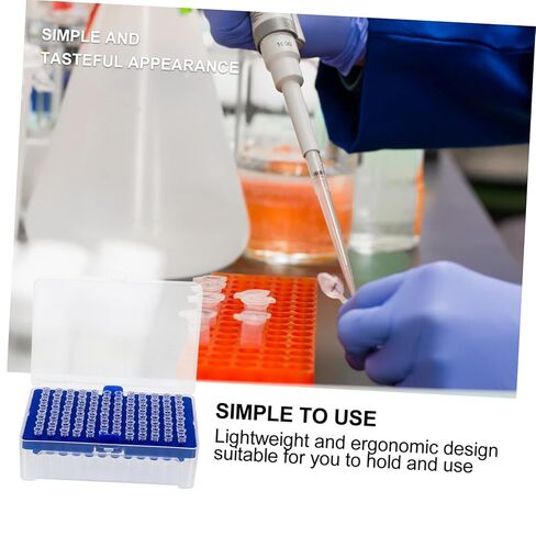 Zerodeko 96pcs Disposable Filter Pipette Tips for Liquid Handling High Transparency Ergonomic Design Suitable for Laboratory Use Molecular Biology and Cytology in Saudi Arabia