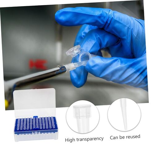 Zerodeko 96pcs Disposable Filter Pipette Tips for Liquid Handling High Transparency Ergonomic Design Suitable for Laboratory Use Molecular Biology and Cytology in Saudi Arabia