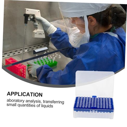 Zerodeko 96pcs Disposable Filter Pipette Tips for Liquid Handling High Transparency Ergonomic Design Suitable for Laboratory Use Molecular Biology and Cytology in Saudi Arabia